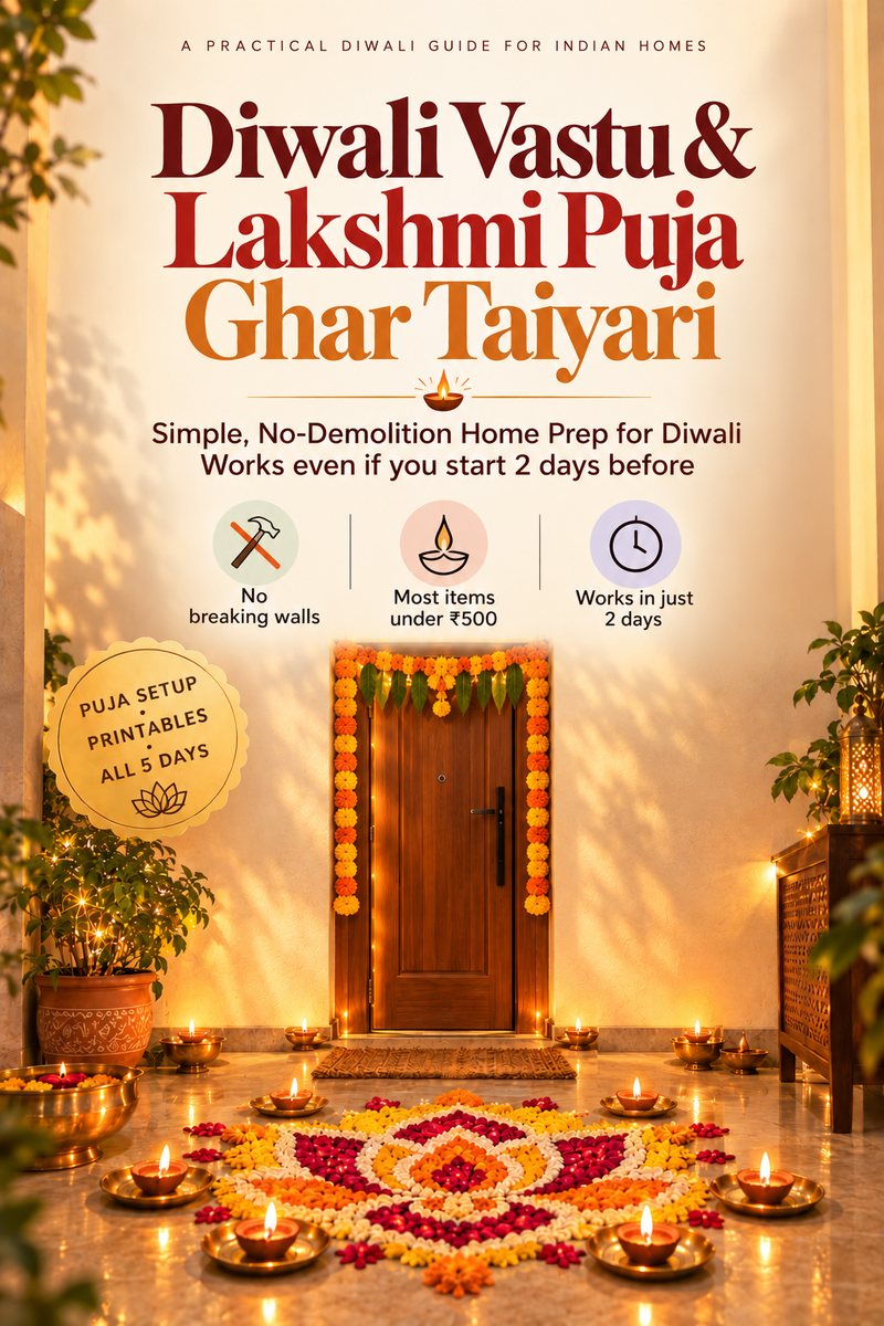 Diwali Vastu and Lakshmi Puja Ghar Taiyari cover